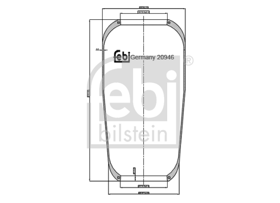 Пневморесори FB 20946 для FIAT Series 400 MultiClass S 417 UL